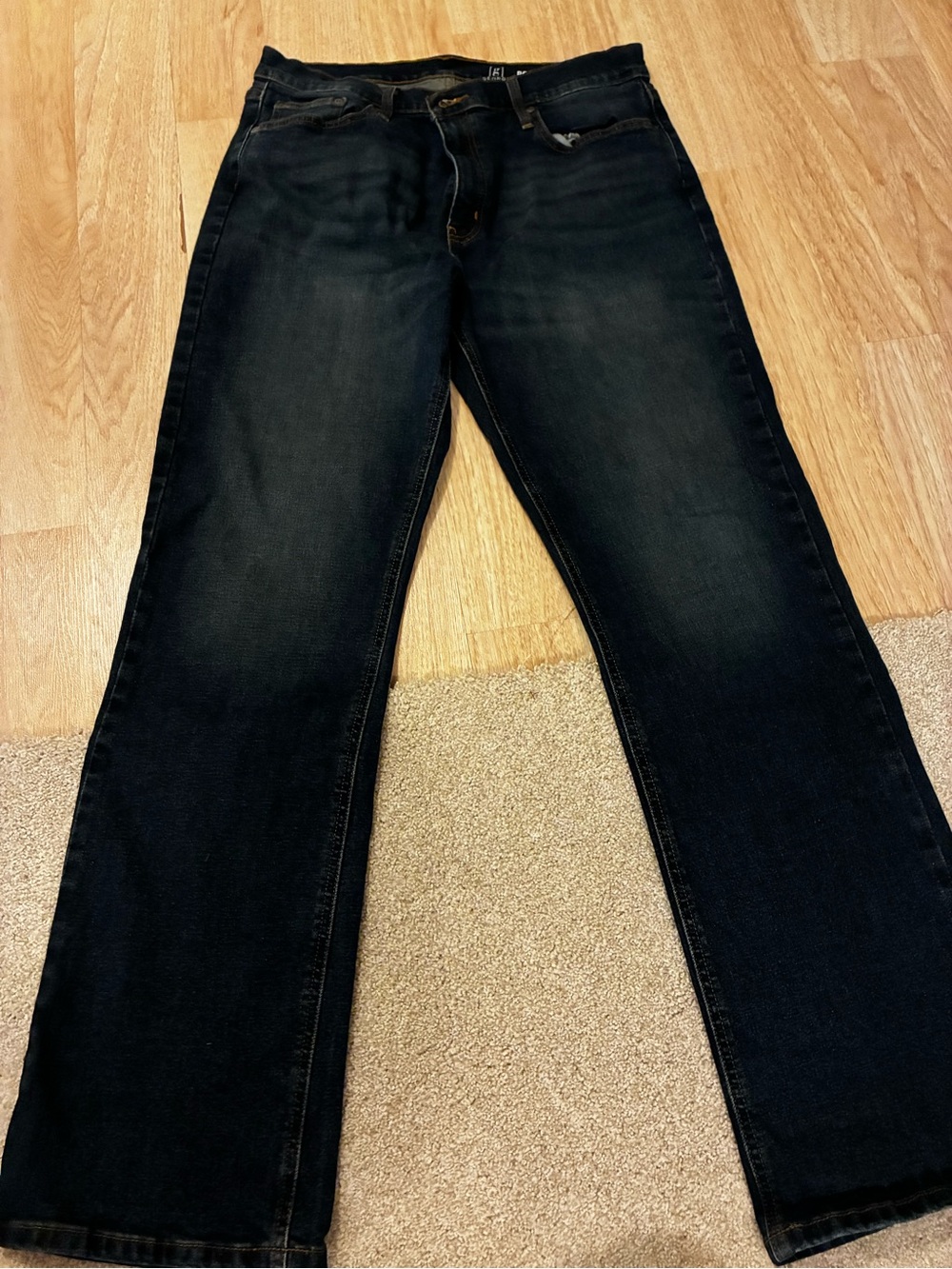 George Men's Dark Wash Straight Leg Jeans - 32/34